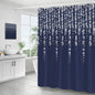 Gold Grey Floral Fabric Shower Curtains