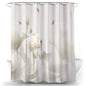 Flower and Bird Fabric Shower Curtain